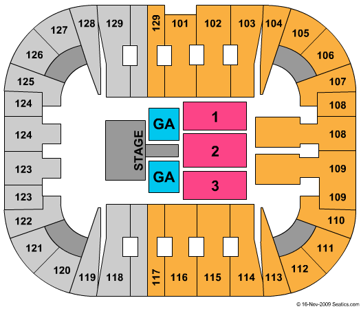 EagleBank Arena Daughtry Seating Chart